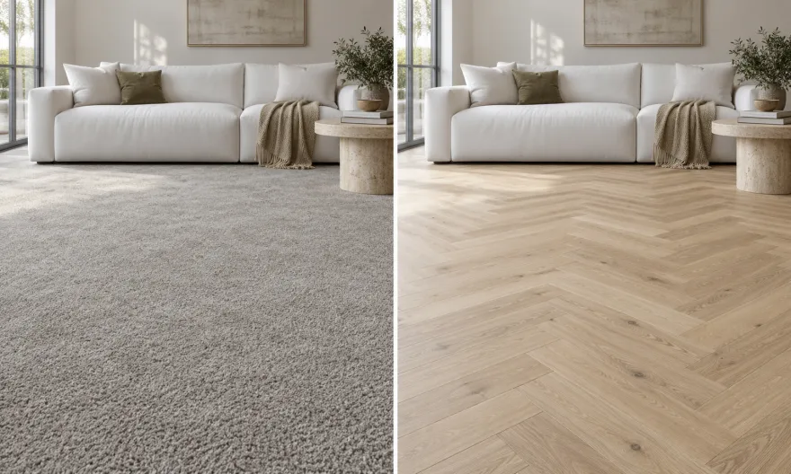 Floors that fit, before and after